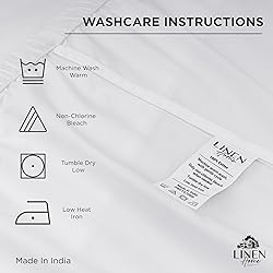 Linen Home 100% Cotton Percale Weave Fitted
