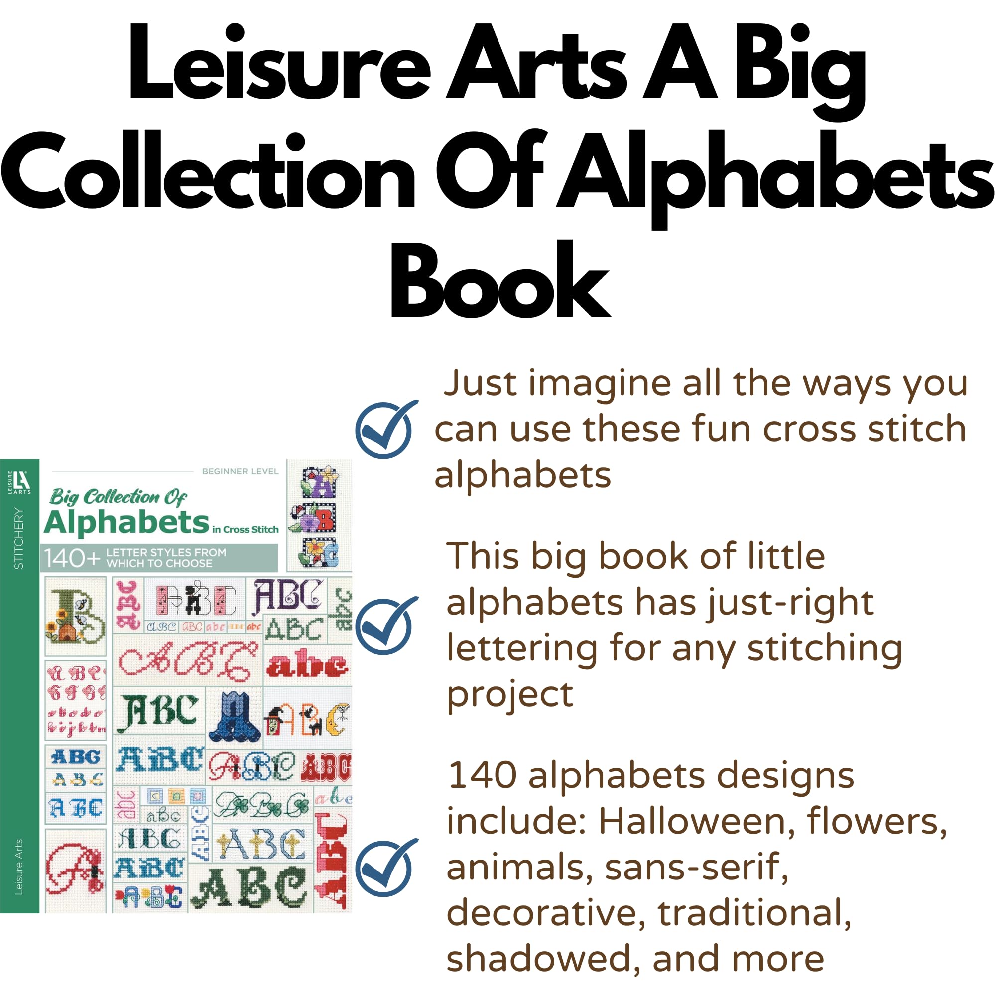 A Big Collection of Alphabets in Cross Stitch