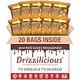 Drizzilicious Mini Rice Cakes French Toast - Rice Crisps, Healthy Snack for Adults and Kids, Flavored Rice Cakes, Vegan, Gluten Free, Allergen Free, Only 90 Calories Per Bag - .74 oz (Pack of 20)