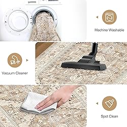 Yamaziot Washable Runner Rug, 2x5 Non-Slip Boho