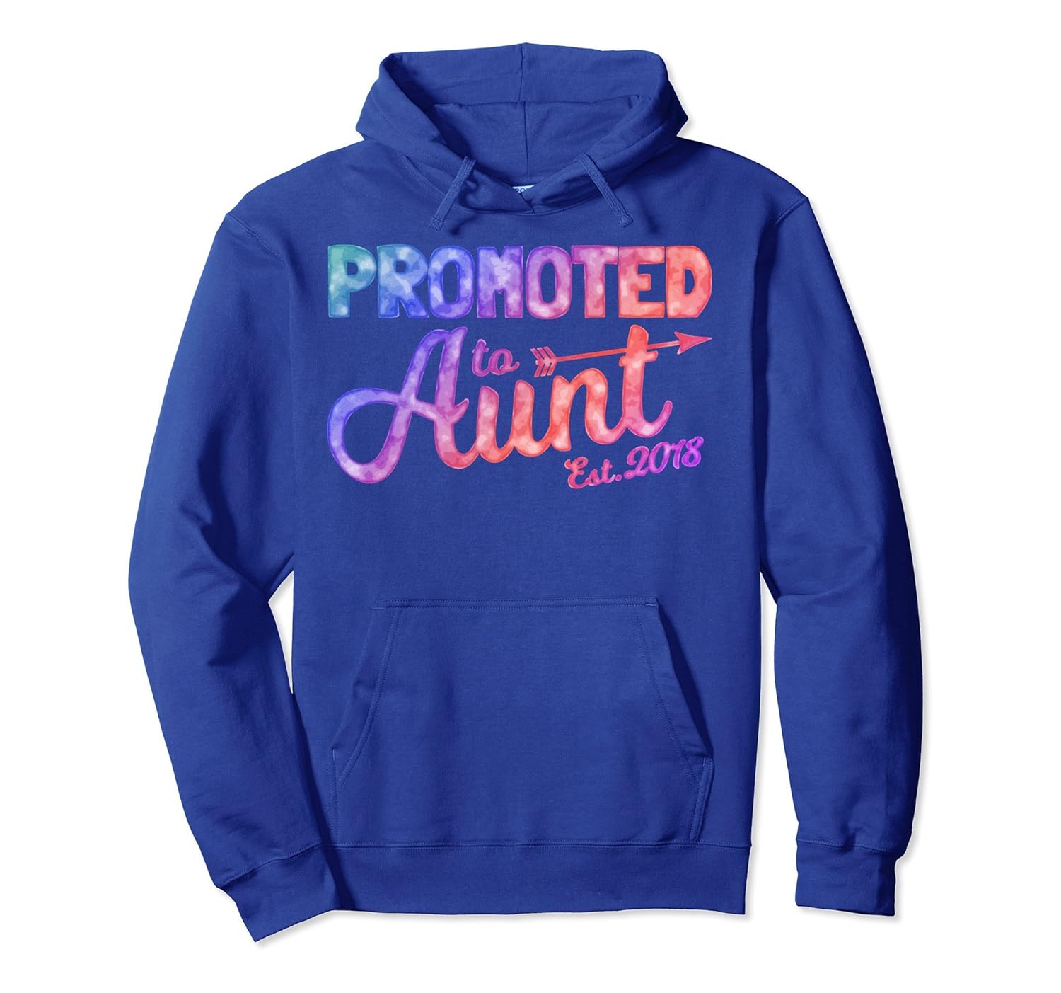 Promoted To Aunt Est. 2018 Hoodie Baby Announcement Gift-anz