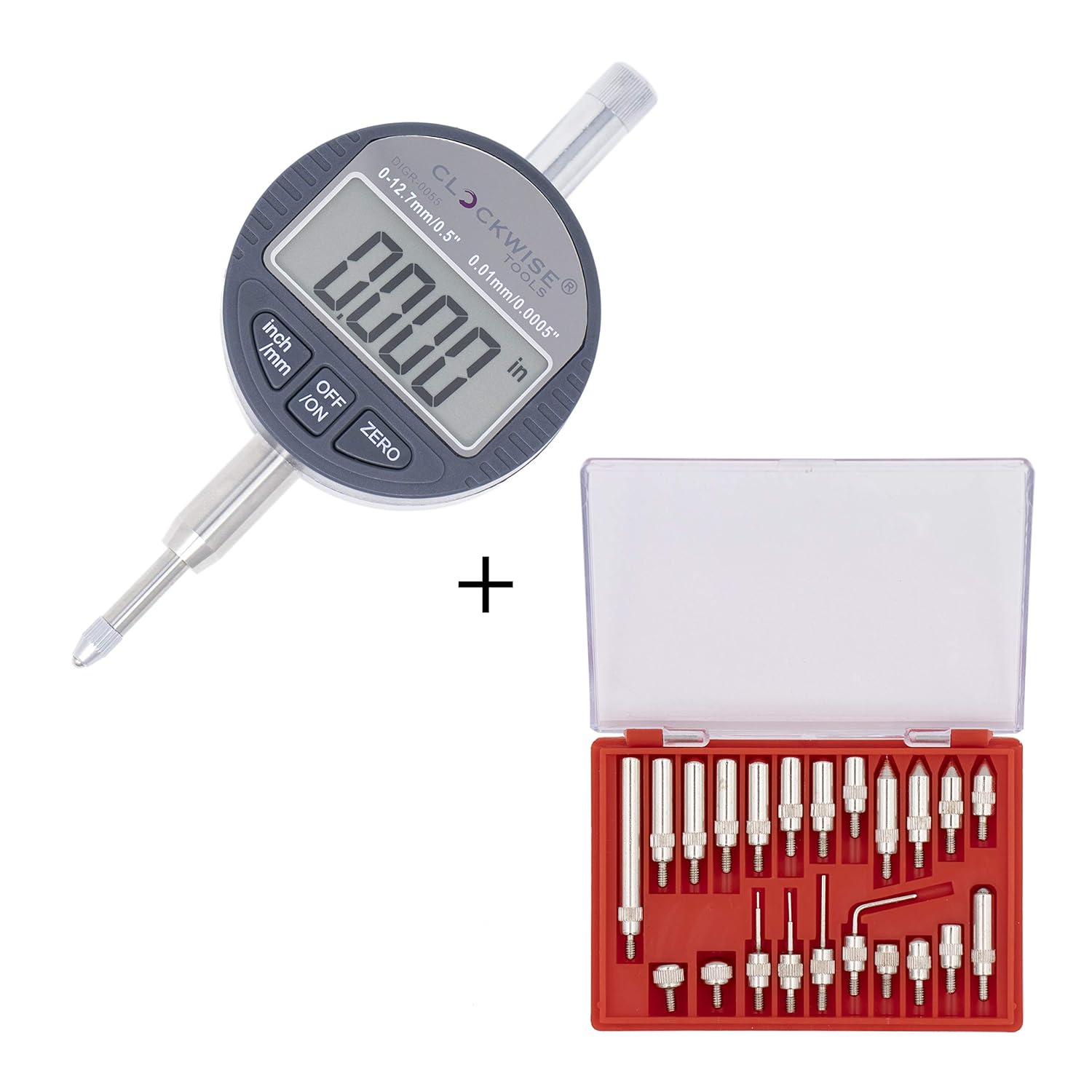 Clockwise Tools Dimr Dial Indicator 0 1 Inch And Magn vrogue.co