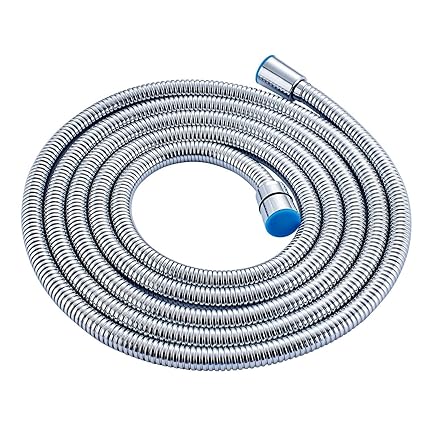 ALTON Chromed Stainless Steel Double-buckle Flexible Shower Hose Handshower Hose Replacement Shower Tube, Health Faucet Tube, Flexible Tube