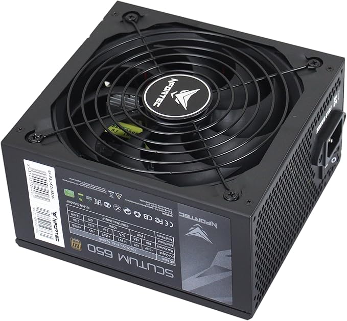 Nfortec Scutum 650W - Fuente de alimentación, Color Negro: Amazon.es: Informática