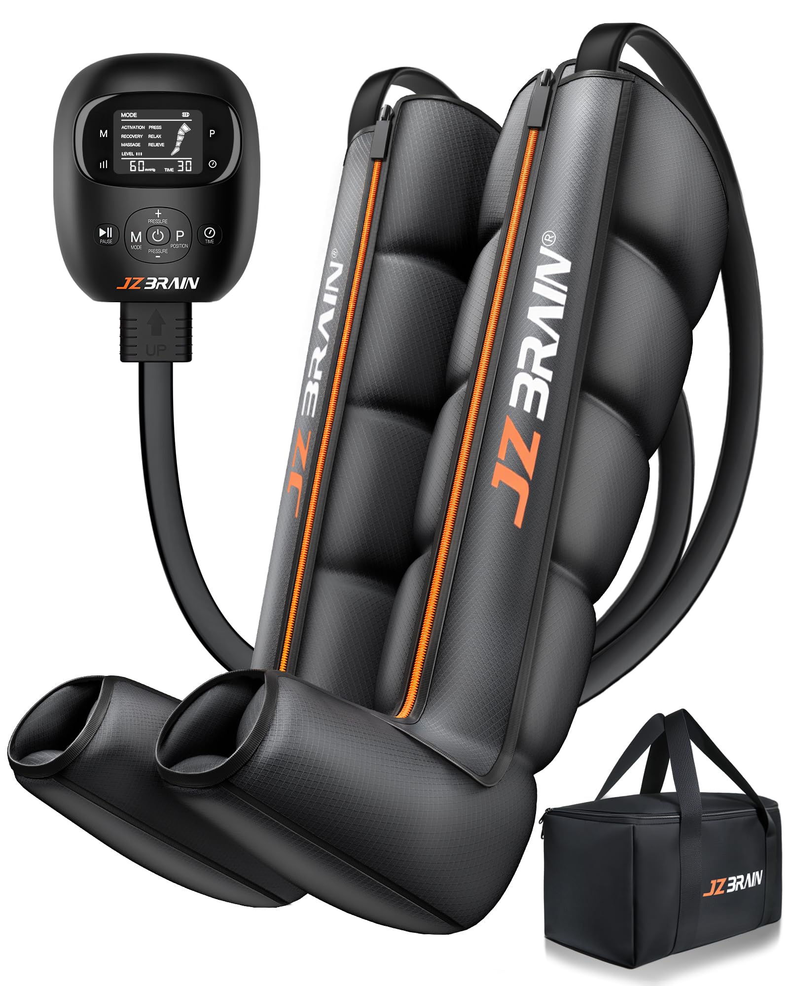 Photo 1 of JZBRAIN Sequential Air Compression Recovery System : Professional Sequential Compression Boots for Fast Recovery & Circulation Improvement – Foot and Leg Recovery Device for Athletes