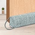 NABOWAN 32" Weighted Under Door Draft Stopper -Triangular Door Draft Blocker with Hook Loops for Easy Install, Save Energy, Home Room Essentials