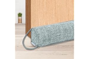 NABOWAN 36" Weighted Under Door Draft Stopper -Triangular Door Draft Blocker with Hook Loops for Easy Install, Save Energy, Home Room Essentials