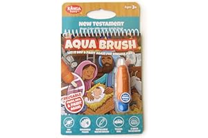 KangaToys Water Reveal Coloring Scripture Book for Kids Ages 3+. New Testament Bible Stories: Preschool, Elementary, Primary, Christian, Religion