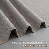 CUCRAF 100% Blackout Curtains Charcoal Grey 52 x 90 Inches 2 Panels view 6