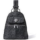 Baggallini Naples Convertible Backpack - Travel Sling Crossbody - 12" Nylon Handbag w/ RFID & Padded Tablet Sleeve