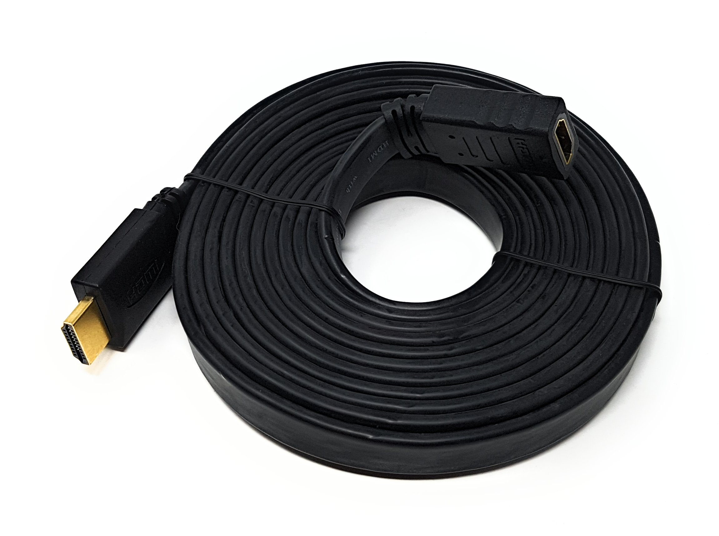 MainCore 5m Long Flat HDMI to HDMI Extension Cable for TV Stick, TV, DVD, Dongle...etc (Available in 0.20m, 0.50m, 1m, 2m, 3m, 5m) (5m)