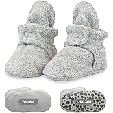 Zutano unisex-baby Cozie Fleece Baby Booties With Grippers