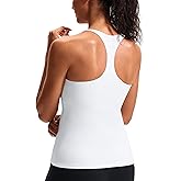 Workout Tank Top with Built in Bra for Women - Racerback Butter Soft Athletic Tops Yoga Tank Tops with Removable Pads