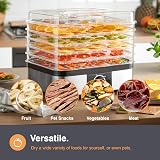 VonShef Food Dehydrator 5 Tier 250W Temperature 40-70C Stainless view 4