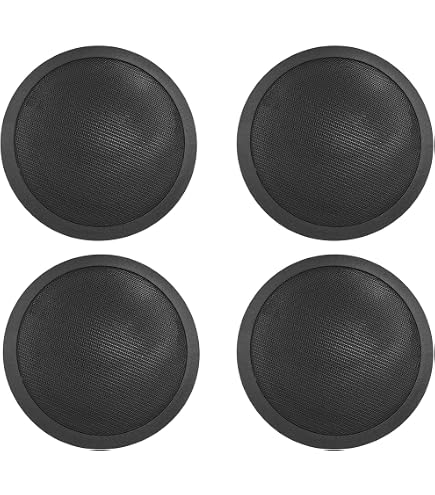 Amazon.com: Rockville 4-Pack CCL6T Black 70V 6