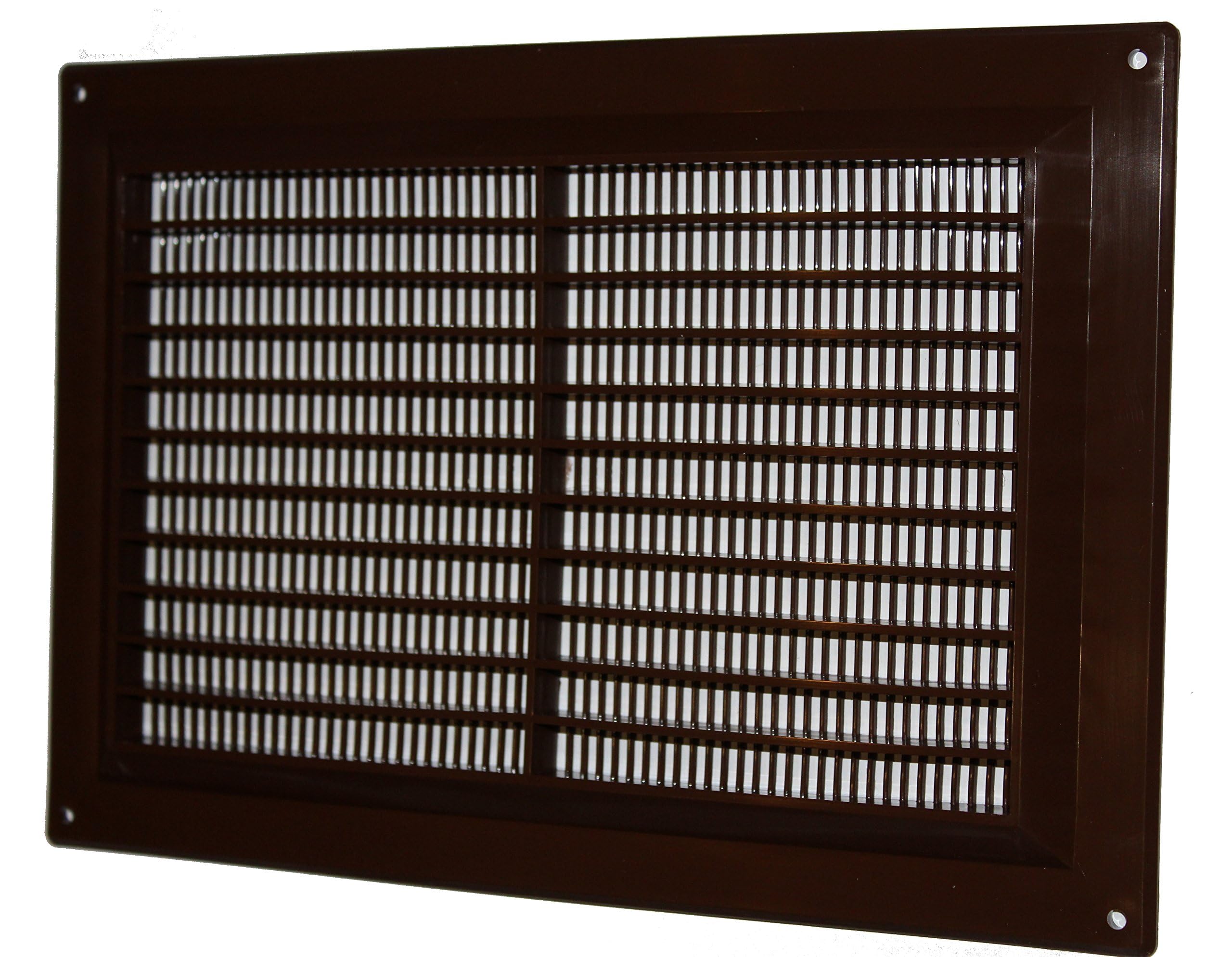Air Ventilation Plastic Grill Cover 250mm x 170mm/Brown
