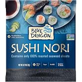 Blue Dragon Sushi Nori - 0.77oz (Pack of 1) - No Artificial Flavors Or Preservatives - Made With 100% Roasted Seaweed Sheets 