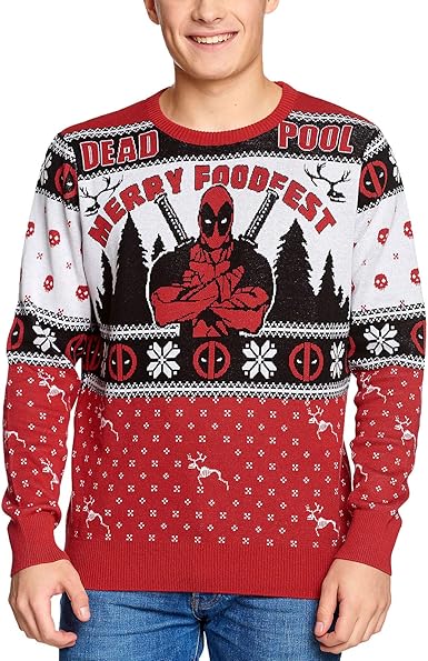 deadpool christmas jumper uk