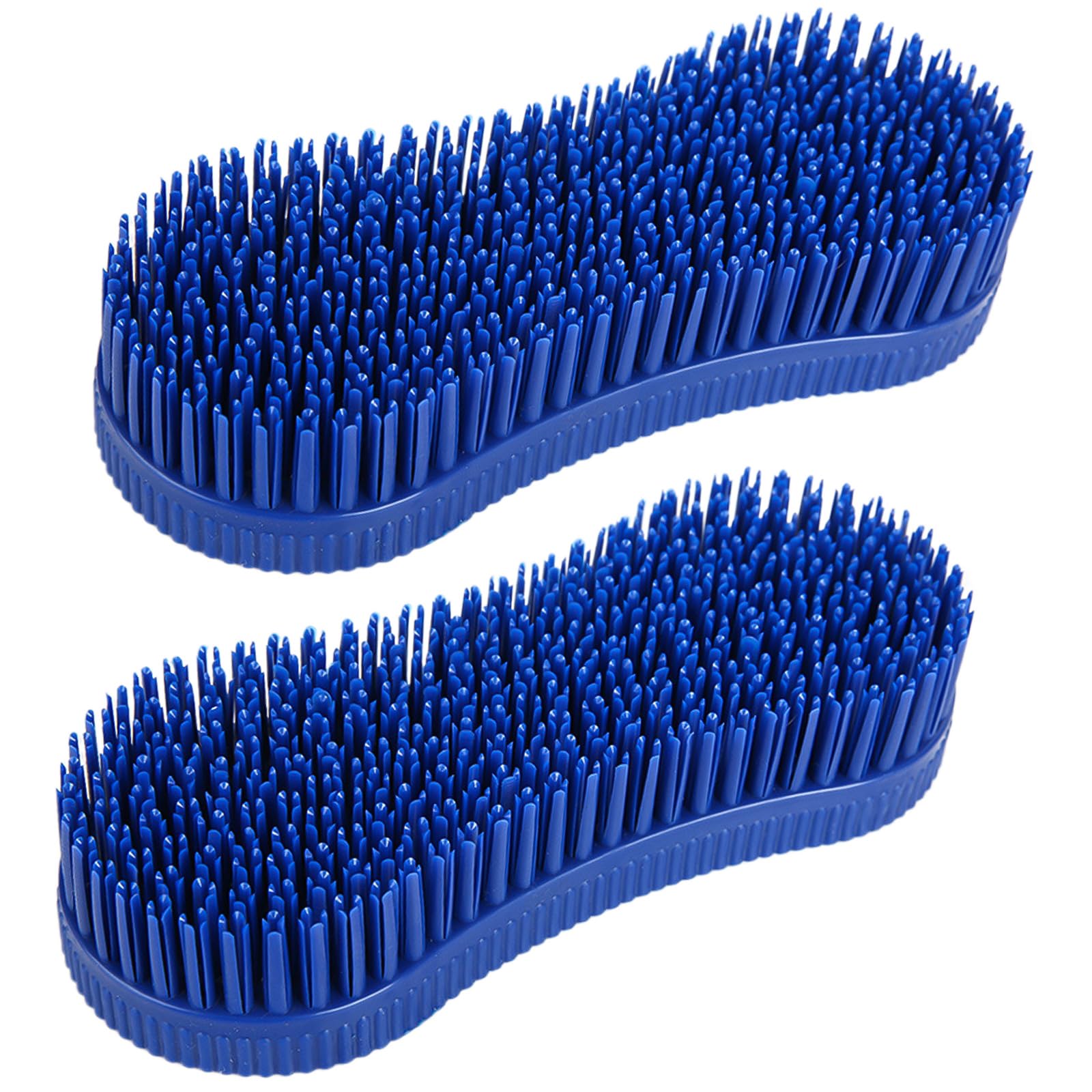 Buaak Magic Brush Horse, 2 Pcs Blue Cleaning and Massage Tool, Blue Hor-se Brushes for Groomin-g, Durable Ho-rse Grooming Brush Equestrian Massage Tool for Horse Grooming Care