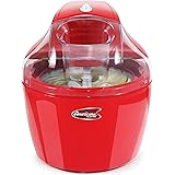 Maxi-Matic EIM-1400R, Automatic Easy Homemade Electric Maker, Ingredient Chute, On/Off Switch, No Salt Needed, Creamy Ice Cre