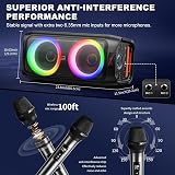 JYX Karaoke Machine with 2 Wireless Microphones 500W Bluetooth PA System view 4