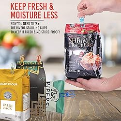 Riveda 30 Pack Assorted Chip Bag Clips Utility