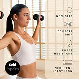 KG Physio Neoprene Dumbbells Set 1-10 kg Pair Anti-Roll Non-Slip view 2