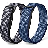 Nylon Sport Band Compatible with Google Fitbit Air | Hook &amp; Loop Adjustable Bands Only for Fit Bit Air, Breathable Replacement Straps for Men Women