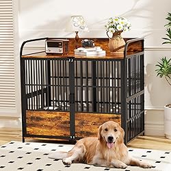 BEURUKU Large Dog Crate Furniture, XXL Dog Crate