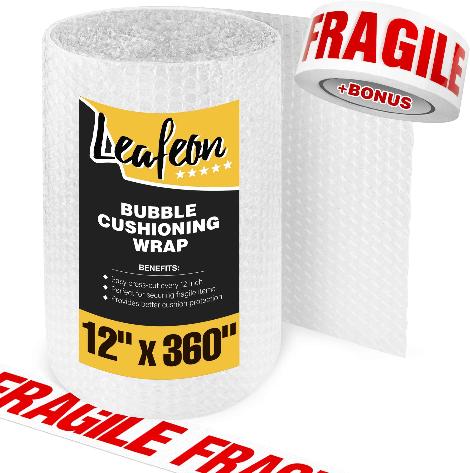 Bubble Cushioning Wrap Roll 30 cm x 9 m (12'' x 360'') for Moving Packing and Shipping – Bubble Cushioning Wrap is like Foam Sheets & Moving Paper Roll – Bubble Packing Wrap for Moving & Packing Boxes