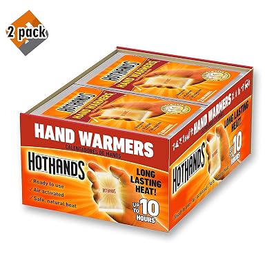 HotHands Hand Warmers - Long Lasting Safe Natural Odorless Air Activated Warmers - Up to 10 Hours of Heat - 40 Pair