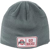 ZHATS NCAA Unisex-Adult NCAA Officially Licensed Beanie Edge Patch Defer Gray