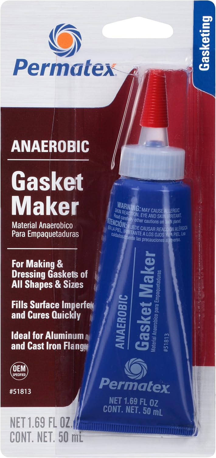 Permatex 518136PK Anaerobic Gasket Maker, 50 ml Tube (Pack of 6