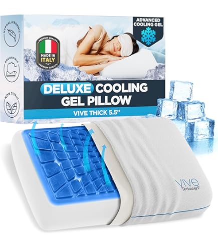 Technogel Deluxe Cooling Gel Pillow - Patented Cooling Technology
