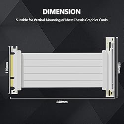 Oddtone PCI-E 4.0 Riser Cable, PCIe 4.0 x16 200mm