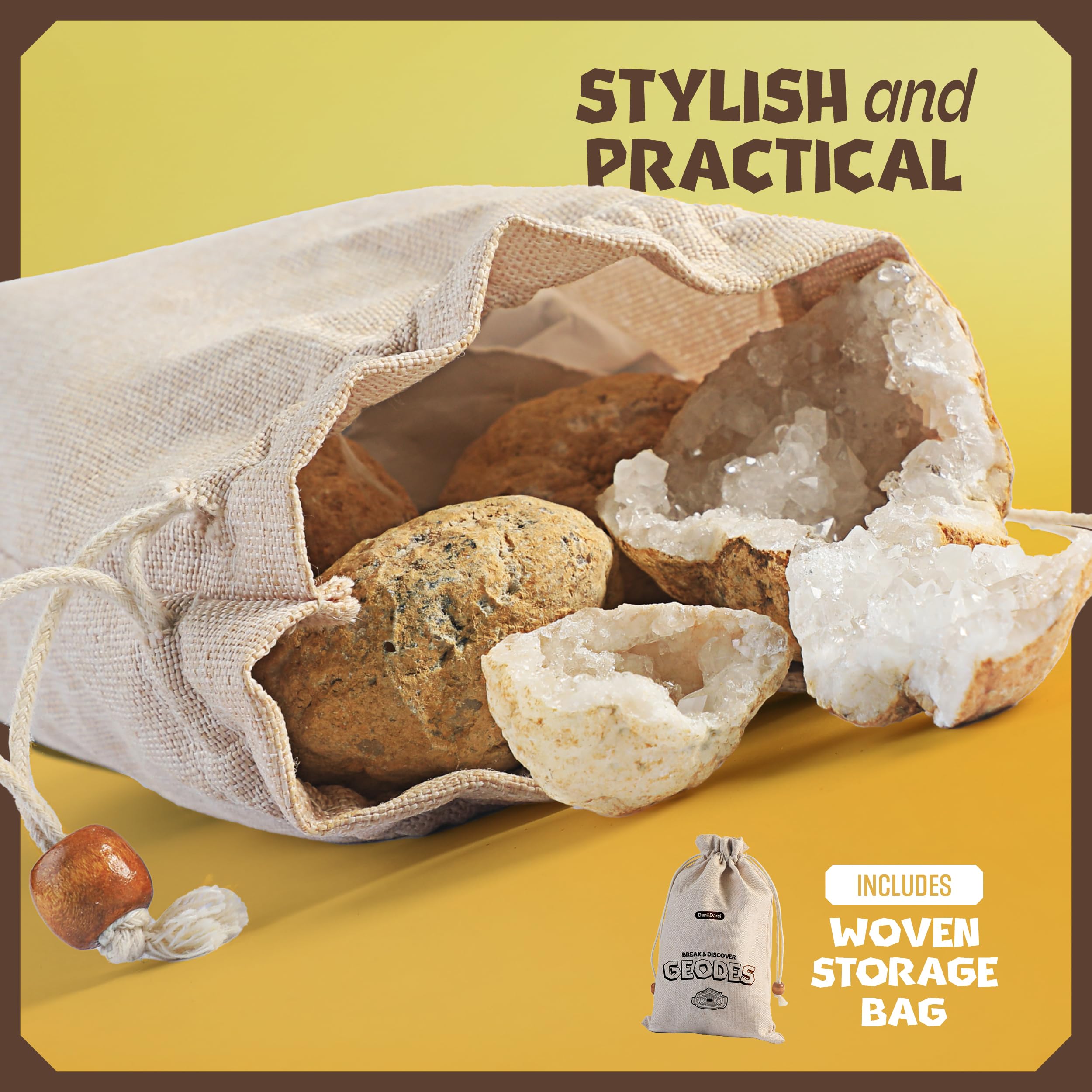 Dan&Darci Break Your Own Geodes - Hollow White Moroccan 1