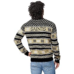 FOCO Standard NFL Big Logo Ugly Sweater, Team Color