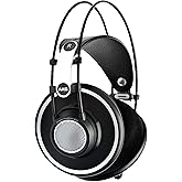 AKG Pro Audio 2458X00190 (K702) Over-Ear, Open-Back, Flat-Wire, Reference Studio Headphones,Black