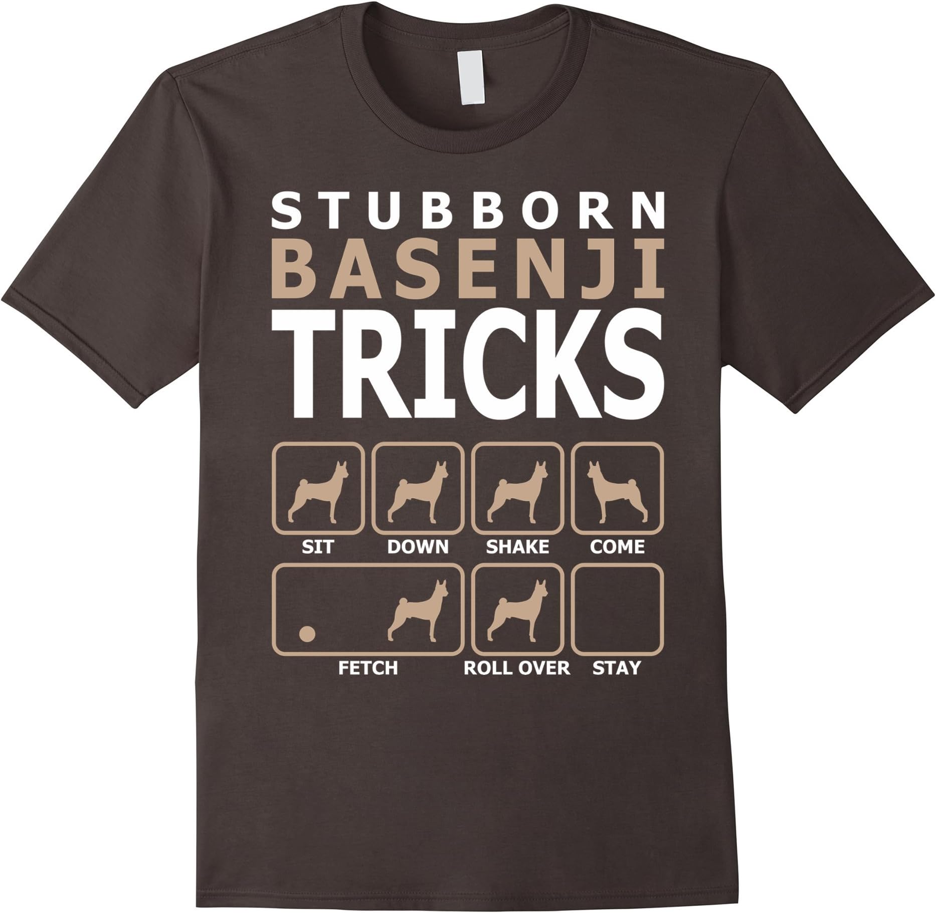 Stubborn Basenji Tricks T-Shirt Tshirt