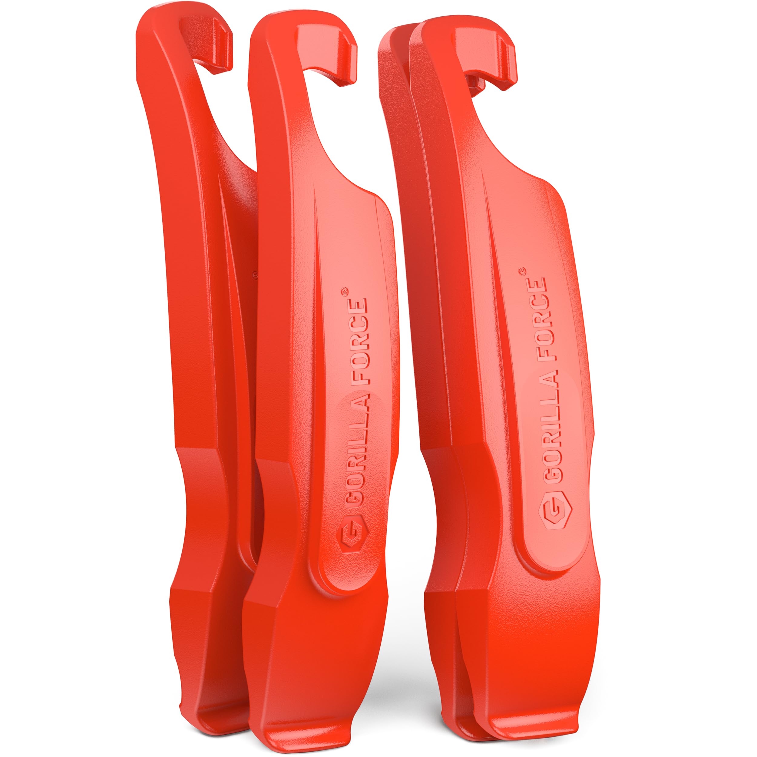 Gorilla Force | Ultra Strong Bike Tyre Levers | 4 Pack | Lava Red