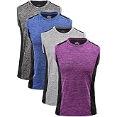 Orrpally 4 Pack Workout Tank Tops for Mens Quick Dry Sleeveless Gym Muscle Tank Top