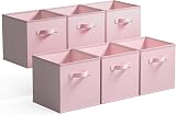 GRANNY SAYS Cube Storage Boxes Pack of 6 Large 33x33x32.4 cm Pink