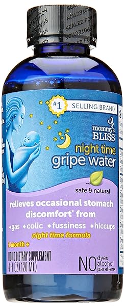 MOMMY’S BLISS GRIPE WATER NIGHT TIME, 4 FLUID OUNCE