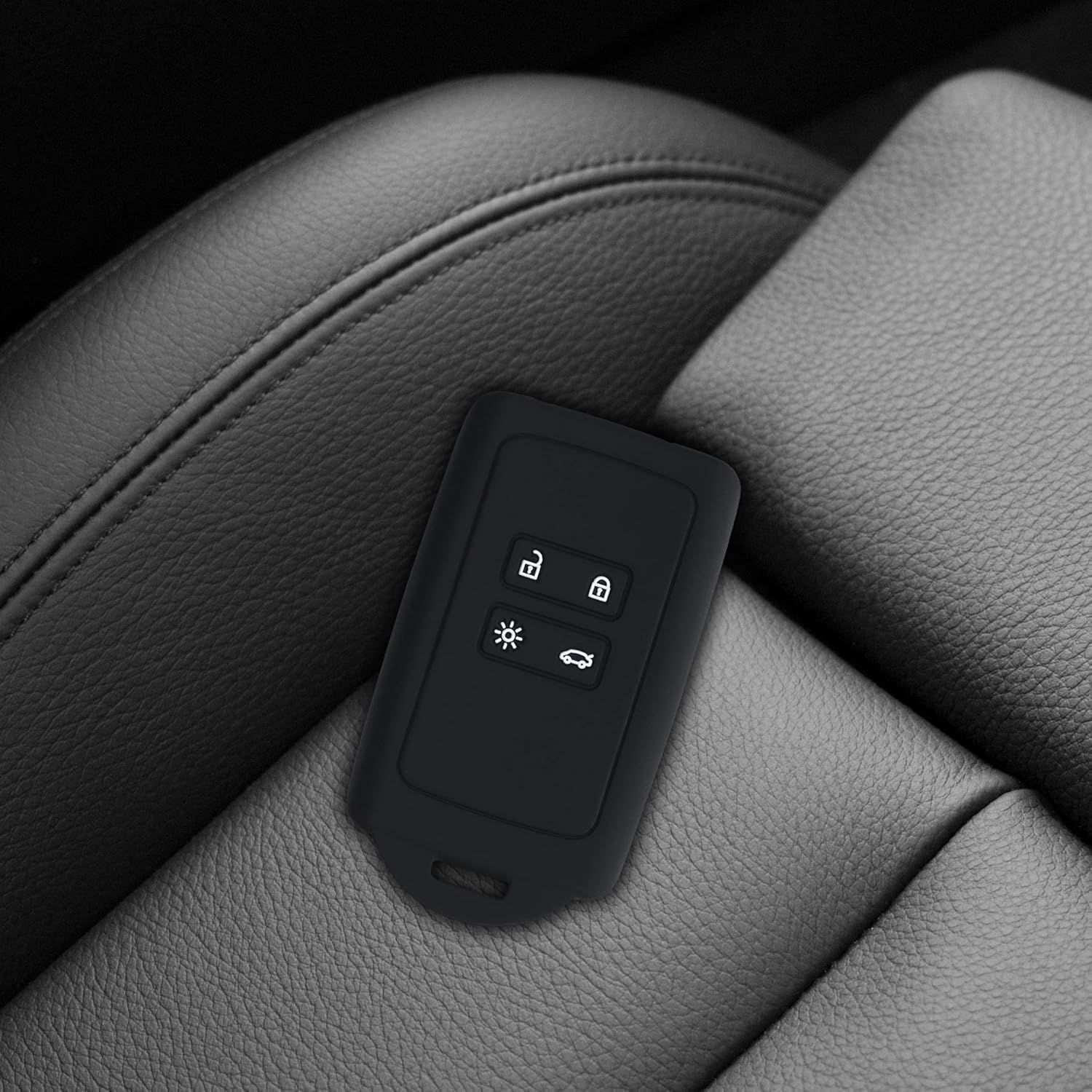 kwmobile Car Key Cover Compatible with Renault 4 Button Car Key Smart Key (only Keyless Go) - Image 3