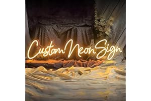 WELADMIRE Custom Neon Signs - LED Neon Light Sign - Dimmable Neon Sign Light For Bar, Man Cave, Wedding, Bedroom, Game Room W