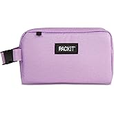 PackIt® Freezable Snack Box, Lavender, Built with EcoFreeze® Technology, Collapsible, Reusable, Zip Closure with Buckle Handle, Designed For Work Snacks, Fresh Snacks On the Go, Adults, and All Ages