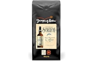 Jumping Bean Newfoudland Screech Rum Organic Whole Bean Coffee, ECO2Roast, Premium Coffee, Made in Canada, Non-GMO, Screech F