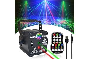 ATOTALOF Birthday Gift Party Decorations Lights , Mini Disco Ball DJ Light with Remote Control Stage, Portable Sound Activated Led Projector Strobe Lamp for Indoor/ Outdoor Parties Rave Xmas Show Home Bar