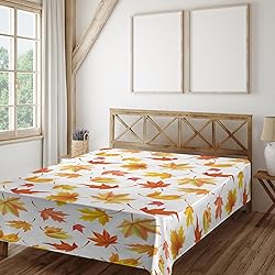 Ambesonne Autumn Flat Sheet, Demonstration of