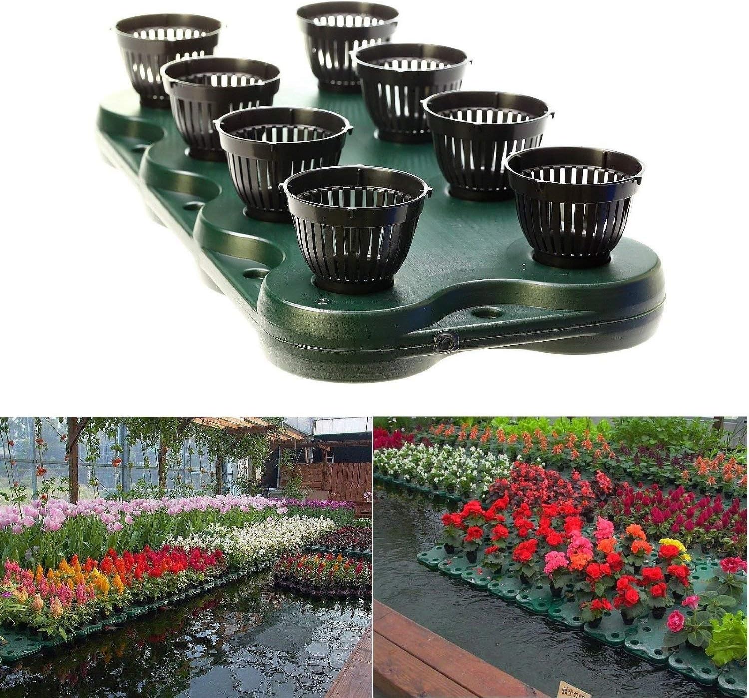 16Plugs /2pcs Aquaponics Floating Pond Planter Basket- Hydroponic Island Gardens by Aquarium Supplies